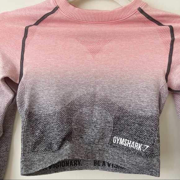 COPY - GYMSHARK Ombre Seamless Long Sleeved Crop … - Picture 3 of 8
